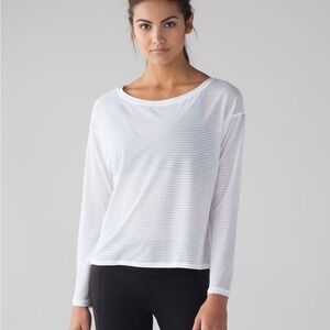 Lululemon Lean In Long Sleeve White NWT